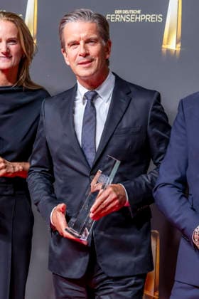 ABB TELEVISION AWARD: Markus Lanz, winner of the Television Award, appears on the red carpet at the gala ceremony for the 2026 German Television Award at the Confex Center on September 9, 2026, in Cologne, North Rhine-Westphalia, Germany