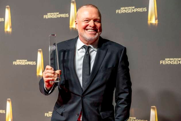 ABB TELEVISION AWARD: Stefan Raab, winner of the Television Award, appears on the red carpet at the gala ceremony for the 2026 German Television Award at the Confex Center on September 9, 2026, in Cologne, North Rhine-Westphalia, Germany