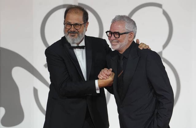September 9, 2026, Venise, Bretagne, italie: VENICE, ITALY - SEPTEMBER 09: Andrea Romeo and Stephane Brize attends the Un Bon Petit Soldat Screening during the 83rd Venice International Film Festival at Sala Grande on September 09, 2026 in Venice, Italy. Photo: . Venise italie - ZUMAl193 20260909_zsp_l193_095 Copyright: xLaurentxLairysx Venise italie - ZUMA1082 1082734697st Copyright: xIMAGO LaurentxLairysx