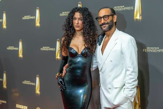 ABB TELEVISION AWARD: Rebecca Mir and Massimo Sinato, a couple, appeared on the red carpet at the gala ceremony for the 2026 German Television Award at the Confex Center on September 9, 2026, in Cologne, North Rhine-Westphalia, Germany