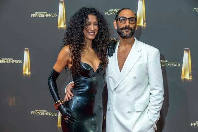 ABB TELEVISION AWARD: Rebecca Mir and Massimo Sinato, a couple, appeared on the red carpet at the gala ceremony for the 2026 German Television Award at the Confex Center on September 9, 2026, in Cologne, North Rhine-Westphalia, Germany