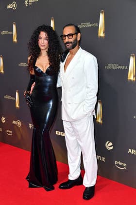 Rebecca Mir and Massimo Sinato at the German Television Awards ceremony at the Confex Center in Cologne on September 9, 2026