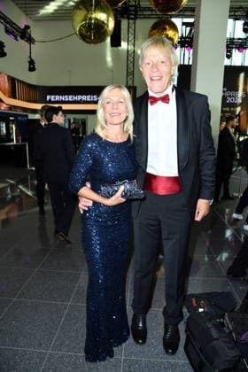Ulrike von der Groeben with her husband Alexander von der Groeben at the German Television Awards ceremony at the Confex Center in Cologne on September 9, 2026