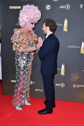 Olivia Jones and Louis Klamroth at the German Television Awards ceremony at the Confex Center in Cologne on September 9, 2026