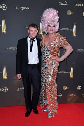Johannes Hegemann and Olivia Jones at the German Television Awards ceremony at the Confex Center in Cologne on September 9, 2026