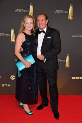 Wolfram Kons with his wife Alexa Apermann at the German Television Awards ceremony at the Confex Center in Cologne on September 9, 2026