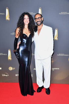 Rebecca Mir and Massimo Sinato at the German Television Awards ceremony at the Confex Center in Cologne on September 9, 2026