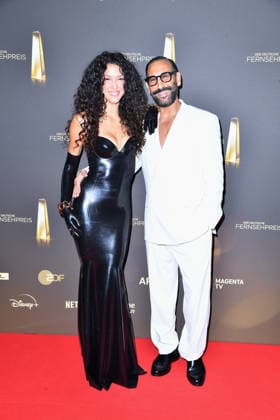 Rebecca Mir and Massimo Sinato at the German Television Awards ceremony at the Confex Center in Cologne on September 9, 2026