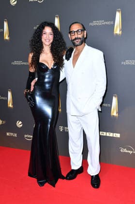 Rebecca Mir and Massimo Sinato at the German Television Awards ceremony at the Confex Center in Cologne on September 9, 2026