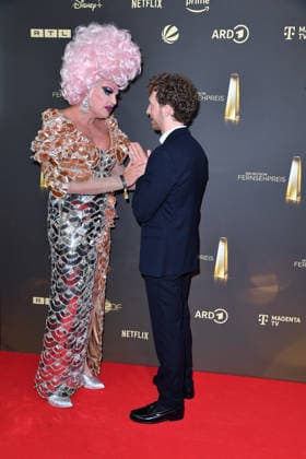 Olivia Jones and Louis Klamroth at the German Television Awards ceremony at the Confex Center in Cologne on September 9, 2026