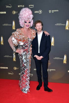 Olivia Jones and Louis Klamroth at the German Television Awards ceremony at the Confex Center in Cologne on September 9, 2026