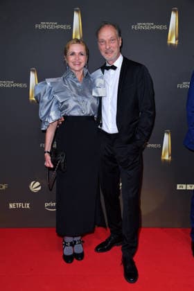 Christine Sommer with her husband Martin Brambach at the German Television Awards ceremony at the Confex Center in Cologne on September 9, 2026