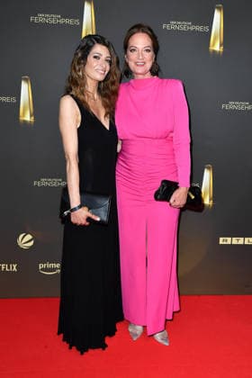 Linda Zervakis and Natalia Wörner at the German Television Awards ceremony at the Confex Center in Cologne on September 9, 2026