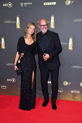 Frank Rosin with his daughter Marlene at the German Television Awards ceremony at the Confex Center in Cologne on September 9, 2026