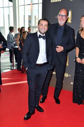 Ali Haydar Güngörmüs and Frank Rosin at the German Television Awards ceremony at the Confex Center in Cologne on September 9, 2026