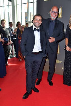 Ali Haydar Güngörmüs and Frank Rosin at the German Television Awards ceremony at the Confex Center in Cologne on September 9, 2026