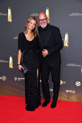 Frank Rosin with his daughter Marlene Rosin at the German Television Awards ceremony at the Confex Center in Cologne on September 9, 2026