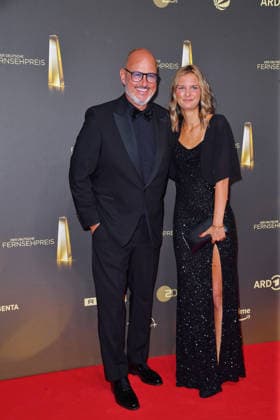 Frank Rosin with his daughter Marlene Rosin at the German Television Awards ceremony at the Confex Center in Cologne on September 9, 2026