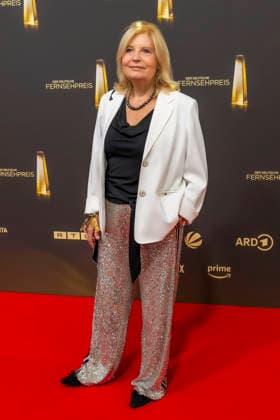 ABB TELEVISION AWARD: Sabine Postel appears on the red carpet at the gala ceremony for the 2026 German Television Award at the Confex Center on September 9, 2026, in Cologne, North Rhine-Westphalia, Germany
