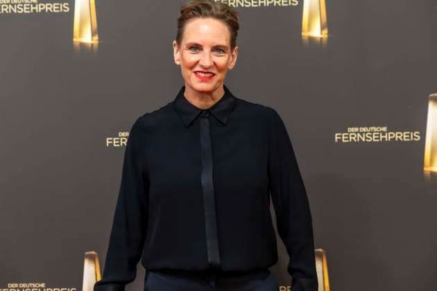 ABB TELEVISION AWARD: Okka Gundel, sports anchor, appears on the red carpet at the gala for the 2026 German Television Award ceremony at the Confex Center on September 9, 2026, in Cologne, North Rhine-Westphalia, Germany