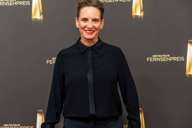ABB TELEVISION AWARD: Okka Gundel, sports anchor, appears on the red carpet at the gala for the 2026 German Television Award ceremony at the Confex Center on September 9, 2026, in Cologne, North Rhine-Westphalia, Germany