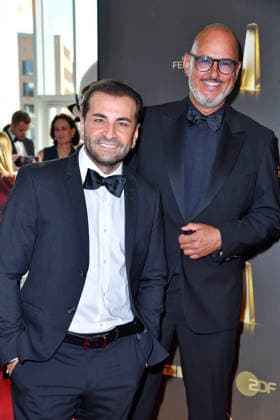 Ali Haydar Güngörmüs and Frank Rosin at the German Television Awards ceremony at the Confex Center in Cologne on September 9, 2026