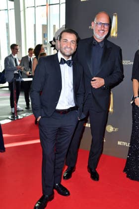 Ali Haydar Güngörmüs and Frank Rosin at the German Television Awards ceremony at the Confex Center in Cologne on September 9, 2026
