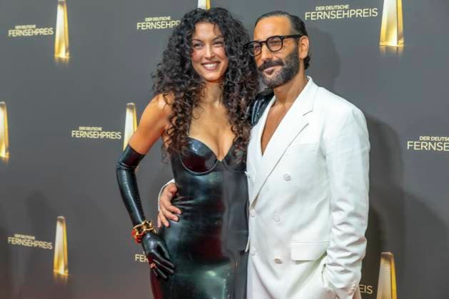 ABB TELEVISION AWARD: Rebecca Mir and Massimo Sinato, a couple, were guests on the red carpet at the gala ceremony for the 2026 German Television Award at the Confex Center on September 9, 2026, in Cologne, North Rhine-Westphalia, Germany