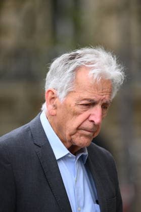 Jean-Paul Rappeneau Funeral - Paris Costa-Gavras during the funeral of Jean-Paul Rappeneau, French director and screenwriter, at the Saint-Sulpice church in Paris, France, on September 10, 2026. The director of Cyrano de Bergerac, has died at the age of 94. Photo by Eliot Blondet ABACAPRESS.COM Paris France  Copyright: xBlondetxEliot ABACAx