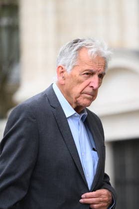 Jean-Paul Rappeneau Funeral - Paris Costa-Gavras during the funeral of Jean-Paul Rappeneau, French director and screenwriter, at the Saint-Sulpice church in Paris, France, on September 10, 2026. The director of Cyrano de Bergerac, has died at the age of 94. Photo by Eliot Blondet ABACAPRESS.COM Paris France  Copyright: xBlondetxEliot ABACAx