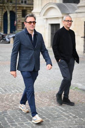Jean-Paul Rappeneau Funeral - Paris Michel Hazanaviciusichel and Ali Baddou during the funeral of Jean-Paul Rappeneau, French director and screenwriter, at the Saint-Sulpice church in Paris, France, on September 10, 2026. The director of Cyrano de Bergerac, Jean-Paul Rappeneau, has died at the age of 94. Photo by Eliot Blondet ABACAPRESS.COM Paris France  Copyright: xBlondetxEliot ABACAx