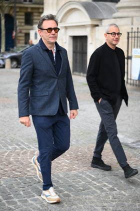 Jean-Paul Rappeneau Funeral - Paris Michel Hazanaviciusichel and Ali Baddou during the funeral of Jean-Paul Rappeneau, French director and screenwriter, at the Saint-Sulpice church in Paris, France, on September 10, 2026. The director of Cyrano de Bergerac, Jean-Paul Rappeneau, has died at the age of 94. Photo by Eliot Blondet ABACAPRESS.COM Paris France  Copyright: xBlondetxEliot ABACAx