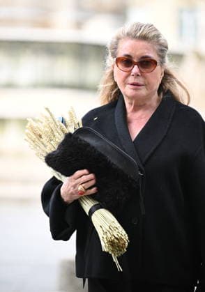 Jean-Paul Rappeneau Funeral - Paris Catherine Deneuve during the funeral of Jean-Paul Rappeneau, French director and screenwriter, at the Saint-Sulpice church in Paris, France, on September 10, 2026. The director of Cyrano de Bergerac, Jean-Paul Rappeneau, has died at the age of 94. Photo by Eliot Blondet ABACAPRESS.COM Paris France  Copyright: xBlondetxEliot ABACAx