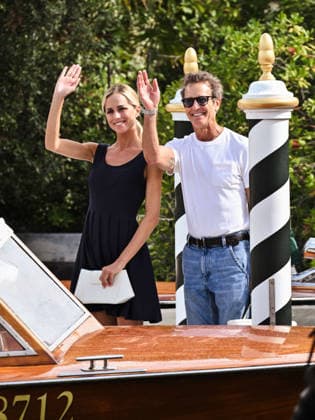 IPA88346002 - Venice, 83rd Venice International Film Festival 2026 Day 9 Arrivals at the Excelsior Hotel™s pier Pictured: Gloria Tonon and Alessandro Benetton  Copyright: xSimonexComix xPoolxPhotoxEventsx08x IPA88346002