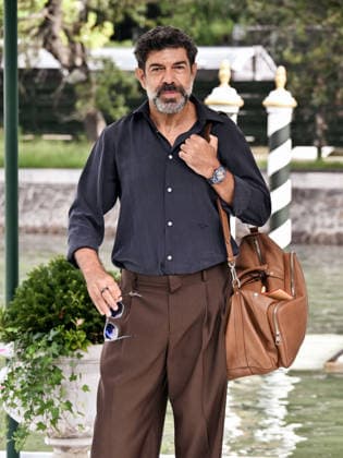 IPA88346414 - Venice, 83rd Venice International Film Festival 2026 - Day 9 - Arrivals at the Excelsior Hotel™s pier - Pictured: Pierfrancesco Favino  Copyright: xSimonexComix xPoolxPhotoxEventsx08x IPA88346414