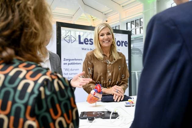 Nieuwegein, The Netherlands, 2026-09-10 11:24:05 NIEUWEGEIN, 10-09-2026, Green Village Queen Maxima attends a symposium of the national Care Evaluation and Appropriate Use (ZE&GG) program in Nieuwegein. Less is More is a movement that contributes to appropriate care in the Netherlands. PHOTO: NLBeeld Patrick van Emst Credit: NL Beeld Patrick van Emst  Copyright: xx x
