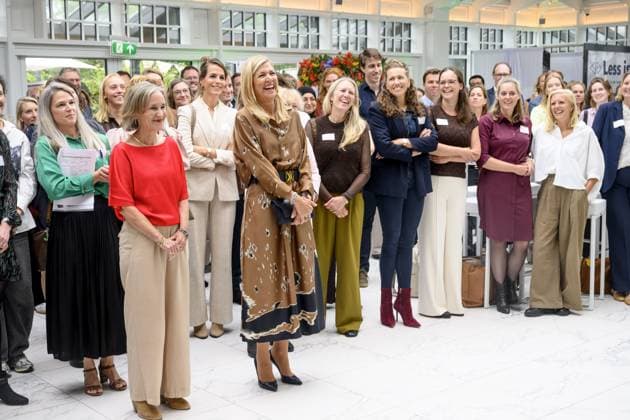 Nieuwegein, The Netherlands, 2026-09-10 11:04:09 NIEUWEGEIN, 10-09-2026, Green Village Queen Maxima attends a symposium of the national Care Evaluation and Appropriate Use (ZE&GG) program in Nieuwegein. Less is More is a movement that contributes to appropriate care in the Netherlands. PHOTO: NLBeeld Patrick van Emst Credit: NL Beeld Patrick van Emst  Copyright: xx x