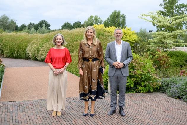 Nieuwegein, The Netherlands, 2026-09-10 11:01:27 NIEUWEGEIN, 10-09-2026, Green Village Queen Maxima attends a symposium of the national Care Evaluation and Appropriate Use (ZE&GG) program in Nieuwegein. Less is More is a movement that contributes to appropriate care in the Netherlands. PHOTO: NLBeeld Patrick van Emst Credit: NL Beeld Patrick van Emst  Copyright: xx x