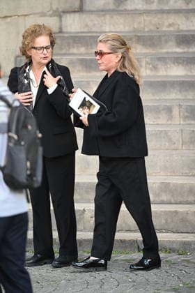 Jean-Paul Rappeneau Funeral - Paris Catherine Deneuve during the funeral of Jean-Paul Rappeneau, French director and screenwriter, at the Saint-Sulpice church in Paris, France, on September 10, 2026. The director of Cyrano de Bergerac, Jean-Paul Rappeneau, has died at the age of 94. Photo by Eliot Blondet ABACAPRESS.COM Paris France  Copyright: xBlondetxEliot ABACAx