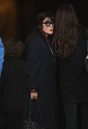 Jean-Paul Rappeneau Funeral - Paris Isabelle Adjani during the funeral of Jean-Paul Rappeneau, French director and screenwriter, at the Saint-Sulpice church in Paris, France, on September 10, 2026. The director of Cyrano de Bergerac, Jean-Paul Rappeneau, has died at the age of 94. Photo by Eliot Blondet ABACAPRESS.COM Paris France  Copyright: xBlondetxEliot ABACAx