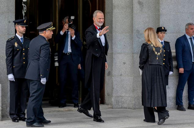 The King presides over the solemn opening ceremony of the 2026–2027 judicial year. King Felipe VI (left) and the President of the Supreme Court and the General Council of the Judiciary, Isabel Perelló (right), upon their arrival at the solemn opening ceremony of the 2026–2027 judicial year, at the Palace of Justice, on September 10, 2026, in Madrid, Spain. During the ceremony, the annual reports of the Judiciary and the Public Prosecutor’s Office are presented, prior to the formal declaration opening the judicial year. SEPTEMBER 10, 2026 Madrid, Spain Copyright: xAlbertoxOrtegax 7762362
