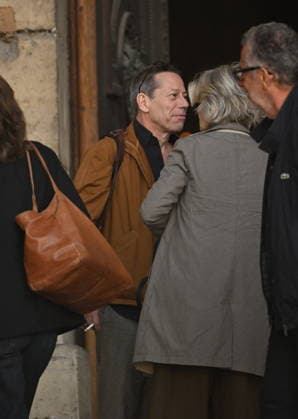 Jean-Paul Rappeneau Funeral - Paris Mathieu Amalric during the funeral of Jean-Paul Rappeneau, French director and screenwriter, at the Saint-Sulpice church in Paris, France, on September 10, 2026. The director of Cyrano de Bergerac, Jean-Paul Rappeneau, has died at the age of 94. Photo by Eliot Blondet ABACAPRESS.COM Paris France  Copyright: xBlondetxEliot ABACAx