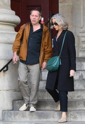 Jean-Paul Rappeneau Funeral - Paris Mathieu Amalric during the funeral of Jean-Paul Rappeneau, French director and screenwriter, at the Saint-Sulpice church in Paris, France, on September 10, 2026. The director of Cyrano de Bergerac, Jean-Paul Rappeneau, has died at the age of 94. Photo by Eliot Blondet ABACAPRESS.COM Paris France  Copyright: xBlondetxEliot ABACAx