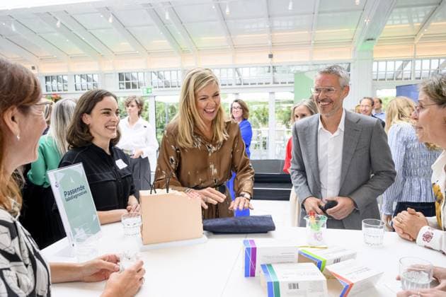Queen Maxima Attends Less Is More Symposium - Netherlands Queen Máxima of the Netherlands attends the Less is More symposium, a movement promoting appropriate care in the Netherlands, during an event organized by the national Care Evaluation and Appropriate Use (ZE&GG) program at Green Village in Nieuwegein, Netherlands on September 10, 2026. Photo by Bruno Press ABACAPRESS.COM Nieuwegein Netherlands  Copyright: xBrunoxPress ABACAx