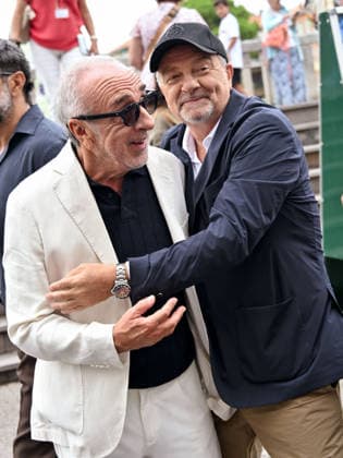 IPA88348033 - Venice, 83rd Venice International Film Festival 2026 - Day 9 - Arrivals at the Excelsior Hotel s pier - Pictured: , , Giovanni Veronesi, Silvio Orlando  Copyright: xSimonexComix xPoolxPhotoxEventsx08x IPA88348033
