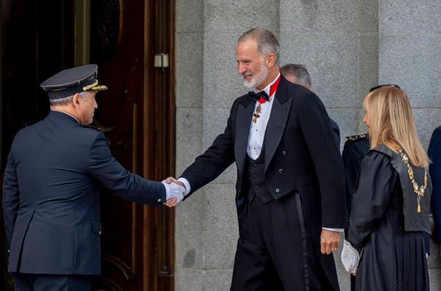 The King presides over the solemn opening ceremony of the 2026–2027 judicial year. King Felipe VI (left) and the president of the Supreme Court and the General Council of the Judiciary, Isabel Perelló (right), upon their arrival at the solemn opening ceremony of the 2026–2027 judicial year, at the Palace of Justice, on September 10, 2026, in Madrid, Spain. During the ceremony, the annual reports of the Judiciary and the Public Prosecutor’s Office are presented, prior to the formal declaration opening the judicial year. SEPTEMBER 10, 2026 Madrid, Spain Copyright: xAlbertoxOrtegax 7762439