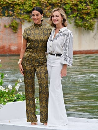 IPA88349256 - Venice, 83rd Venice International Film Festival 2026 - Day 9 - Arrivals at the Excelsior Hotel pier - Pictured: Donatella Finocchiaro, Violante Placido  Copyright: xManuelexMangiarottix xPoolxPhotoxEventsx08x IPA88349256