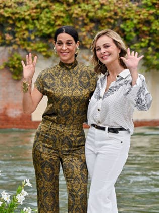 IPA88349261 - Venice, 83rd Venice International Film Festival 2026 - Day 9 - Arrivals at the Excelsior Hotel™s pier - Pictured: Donatella Finocchiaro, Violante Placido  Copyright: xManuelexMangiarottix xPoolxPhotoxEventsx08x IPA88349261