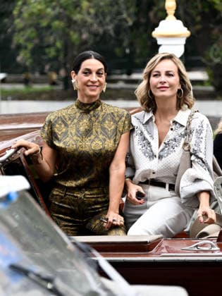 IPA88348263 - Venice, 83rd Venice International Film Festival 2026 - Day 9. Arrivals at the Hotel Excelsior pier. Pictured: Donatella Finocchiaro and Violante Placido  Copyright: xSimonexComix xPoolxPhotoxEventsx08x IPA88348263