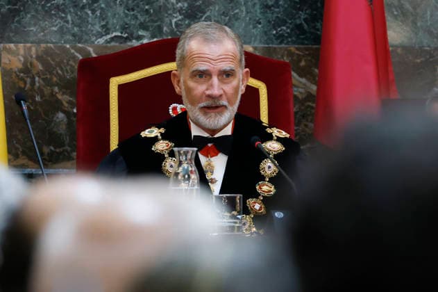 Spain s King Felipe VI (C) chairs the opening ceremony of the Judicial Year at the Supreme Court in Madrid, Spain, 10 September 2026. Judicial Year opening ceremony in Madrid !ACHTUNG: NUR REDAKTIONELLE NUTZUNG!  Copyright: xJ.J.Guillenx GRAF3605 20260910-55021358034_1